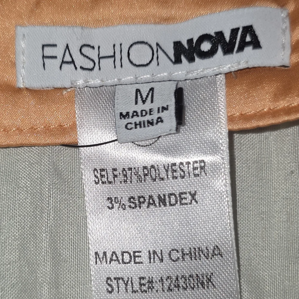 Fashion Nova I'm A Flirt 2-Piece Orange Ruched Top Set Size M NWT - Picture 5 of 13